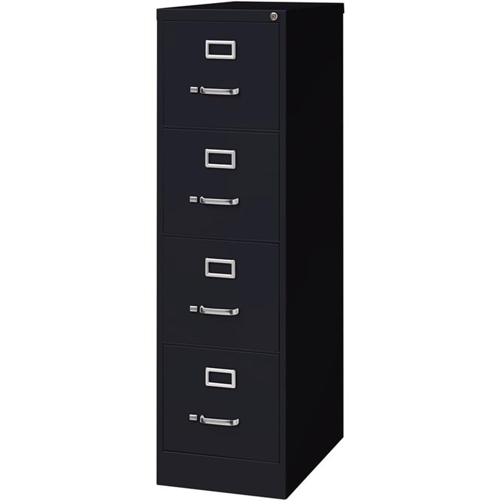 4 Drawers Black Metal Filing Cabinet T53836
