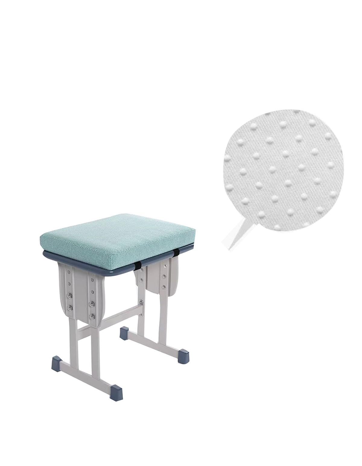 Rectangle Bench Stool Cushion 10x14 Inches Saddle Seat Cushion with Ties F72410