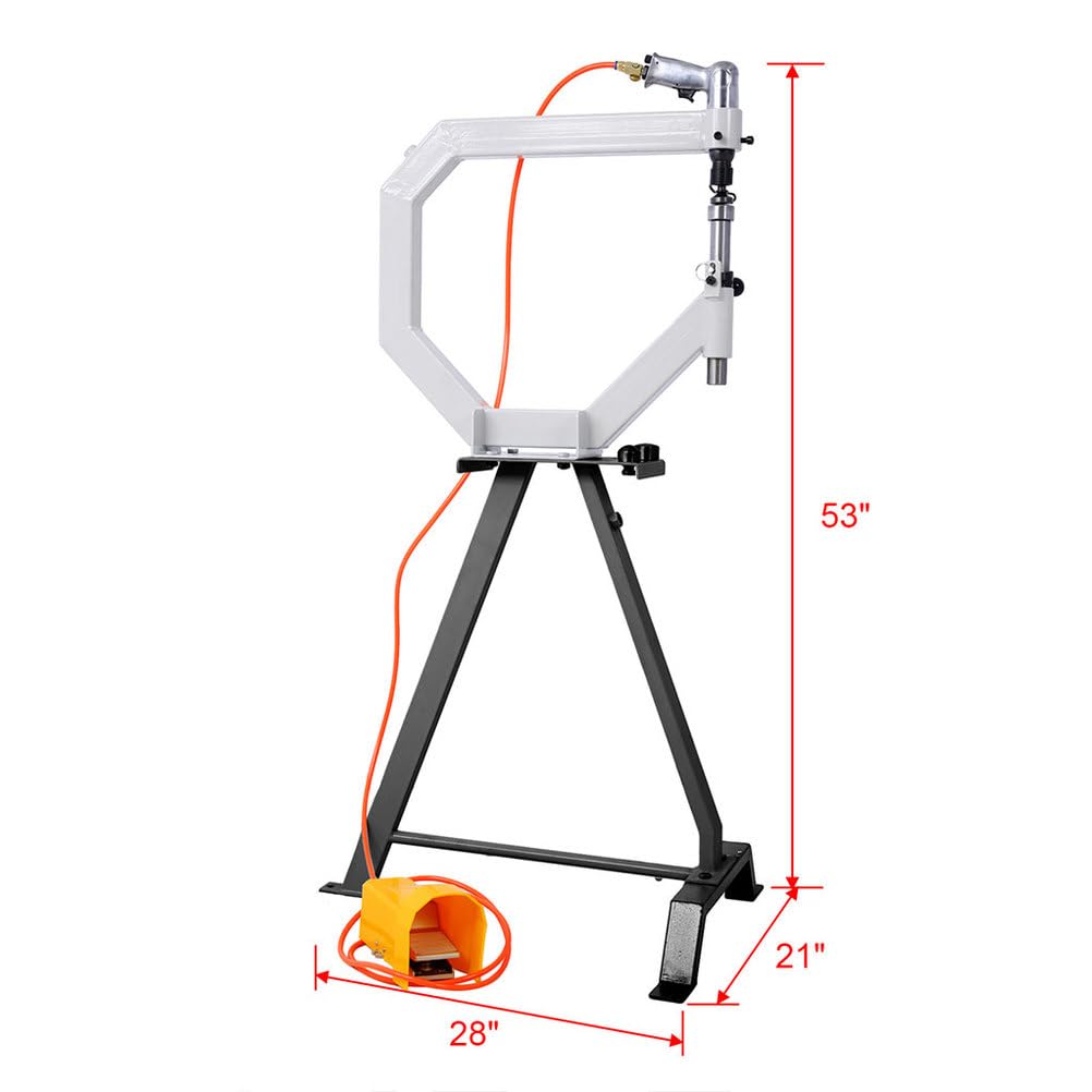 Pneumatic Planishing Hammer with Steel Frame Stand and Foot Pedal K22230