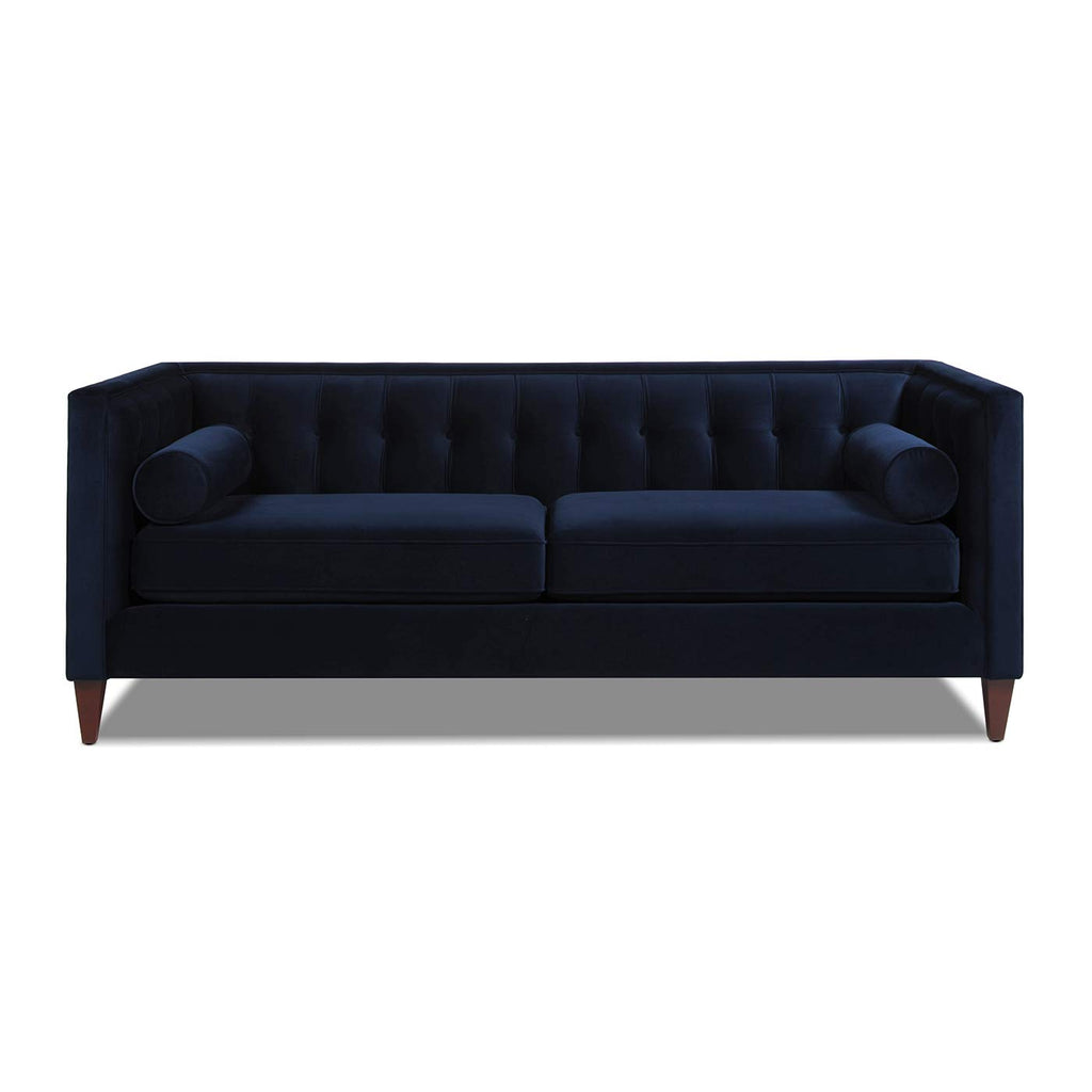 Dark Navy Blue Performance Velvet Tufted Sofa M97983