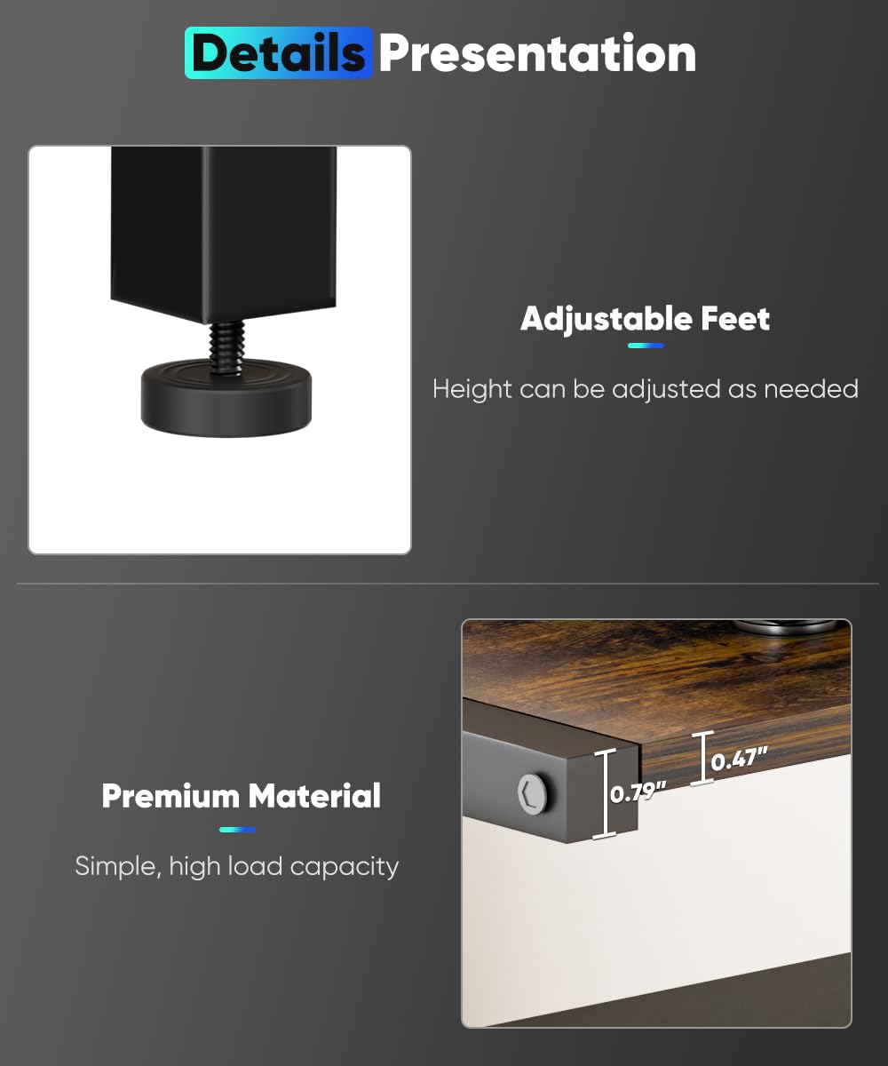 4-Tier Black Wooden Media Stand N56794