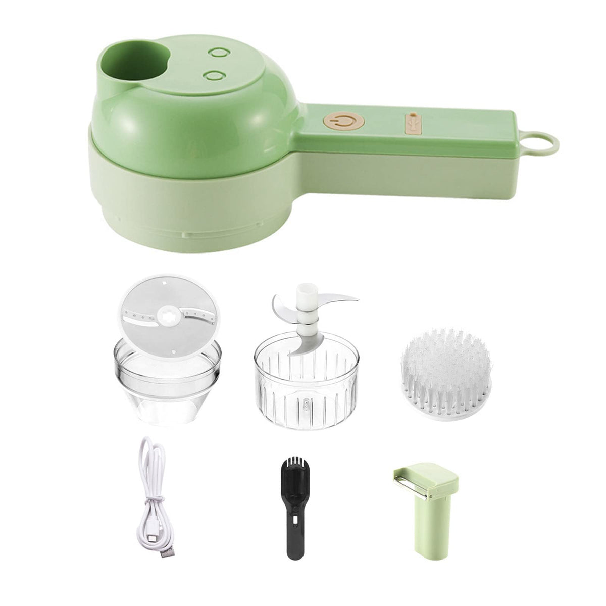 4 in 1 Handheld Electric Vegetable Cutter Set A666