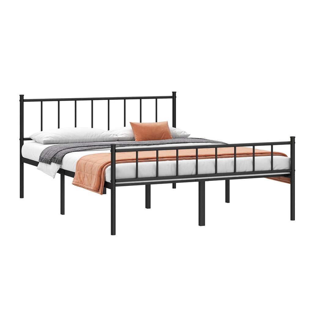 Queen Metal Bed Frame with Steel Slat Support U829