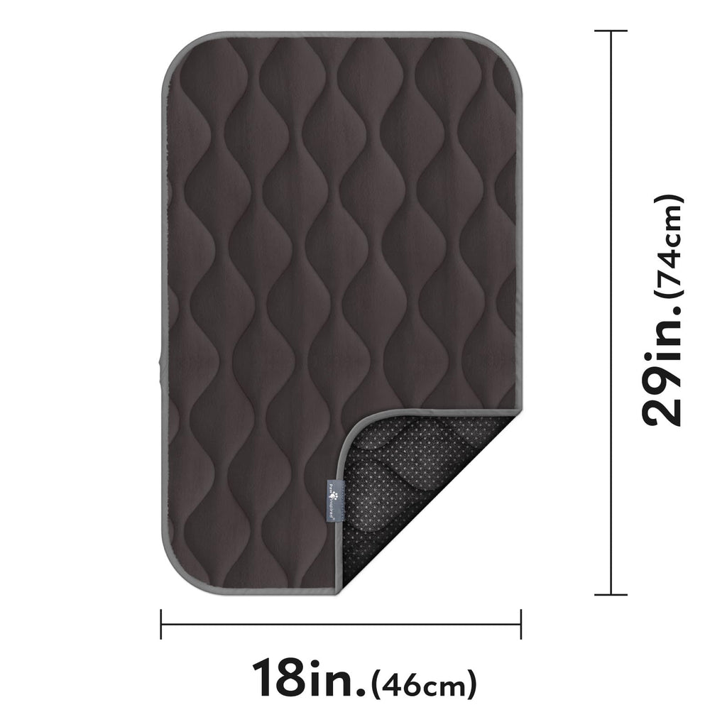 Washable Padded Crate Mats for Dogs Gray 29x18 Inch A789653