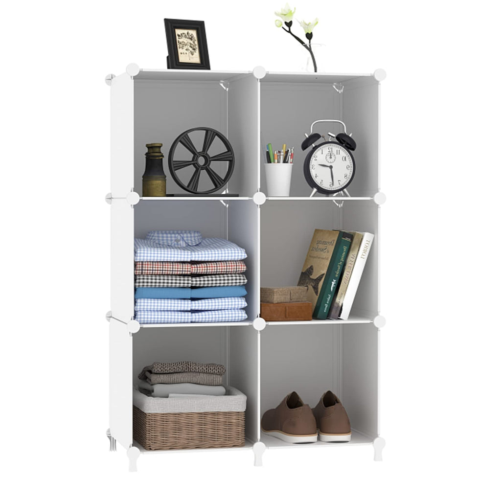 White 6 Cube Storage Organizer T5411