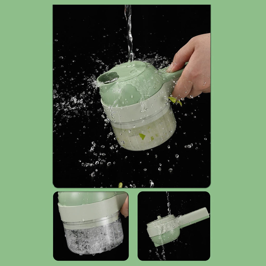 4 in 1 Handheld Electric Vegetable Cutter Set A666