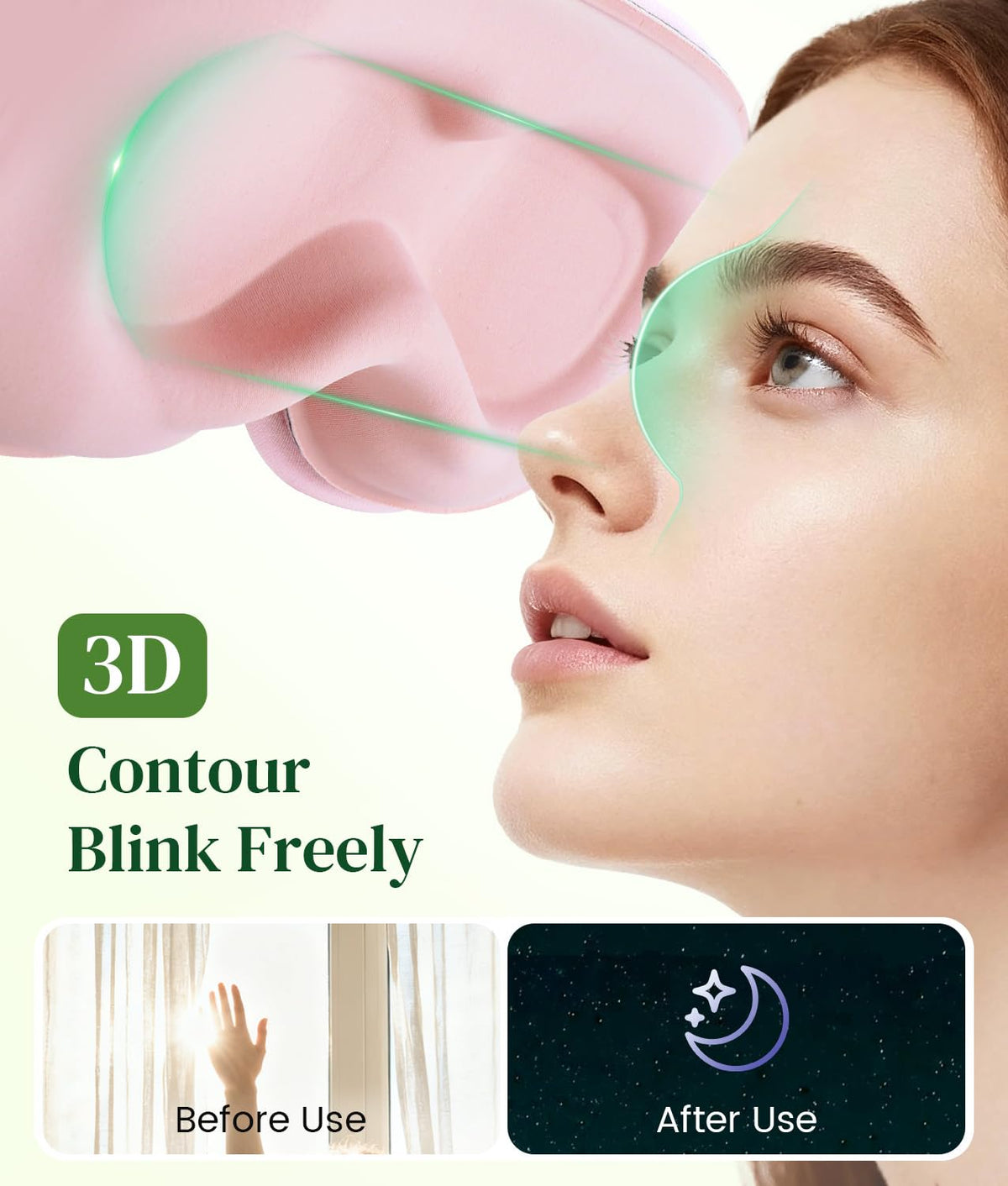 Bluetooth Sleep Mask Headphones and Travel Storage Case Bundle R2654