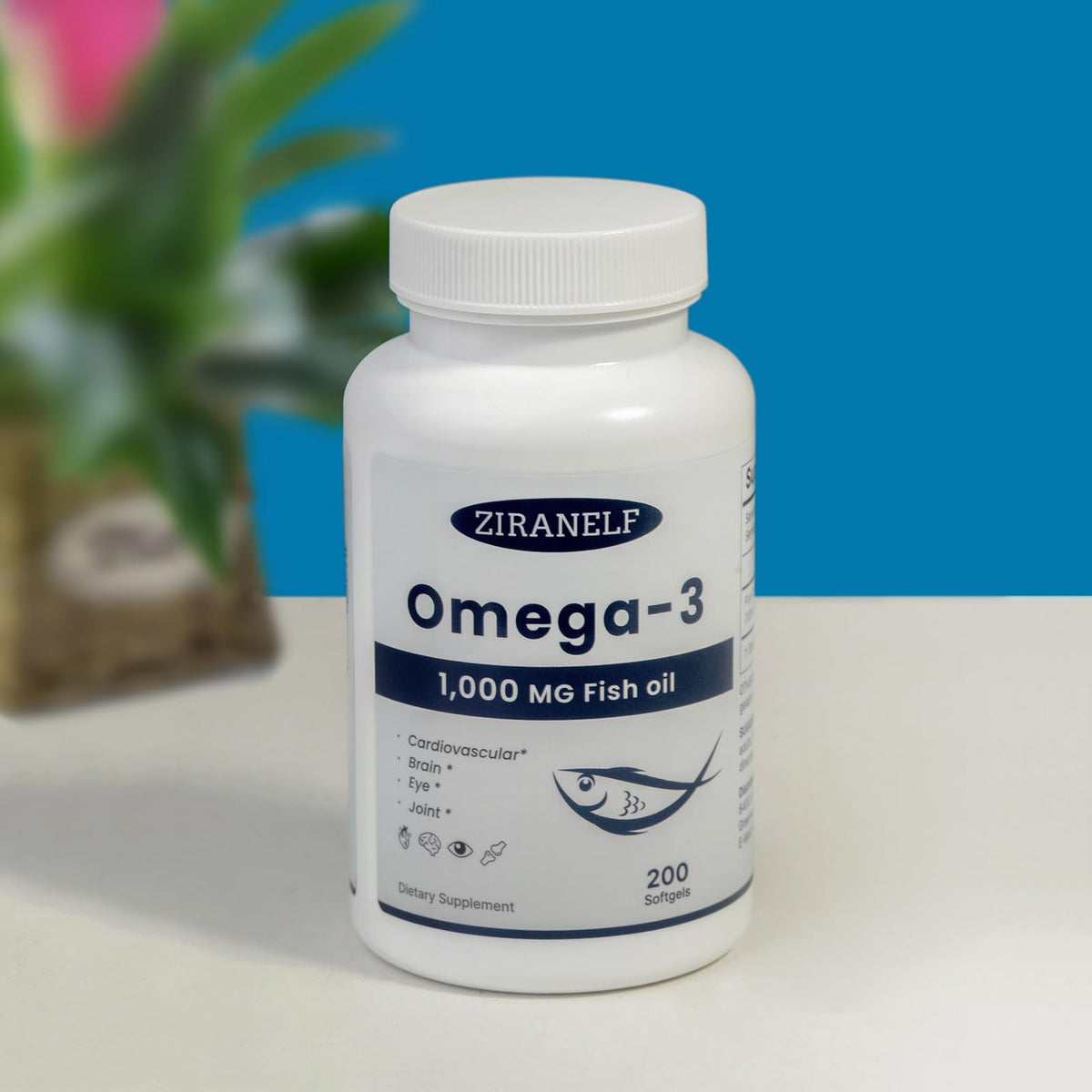 Omega 3 Fish Oil 1000 mg 400 Softgels EPA DHA K54046
