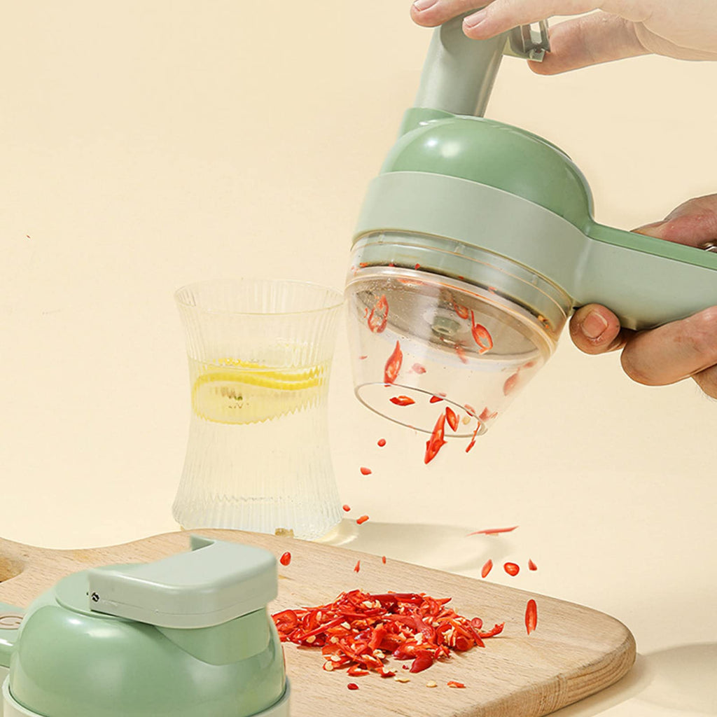 4 in 1 Handheld Electric Vegetable Cutter Set A666