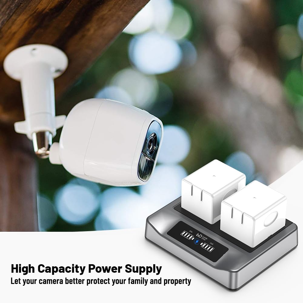 2-Pack Rechargeable Batteries with Charging Station S23400