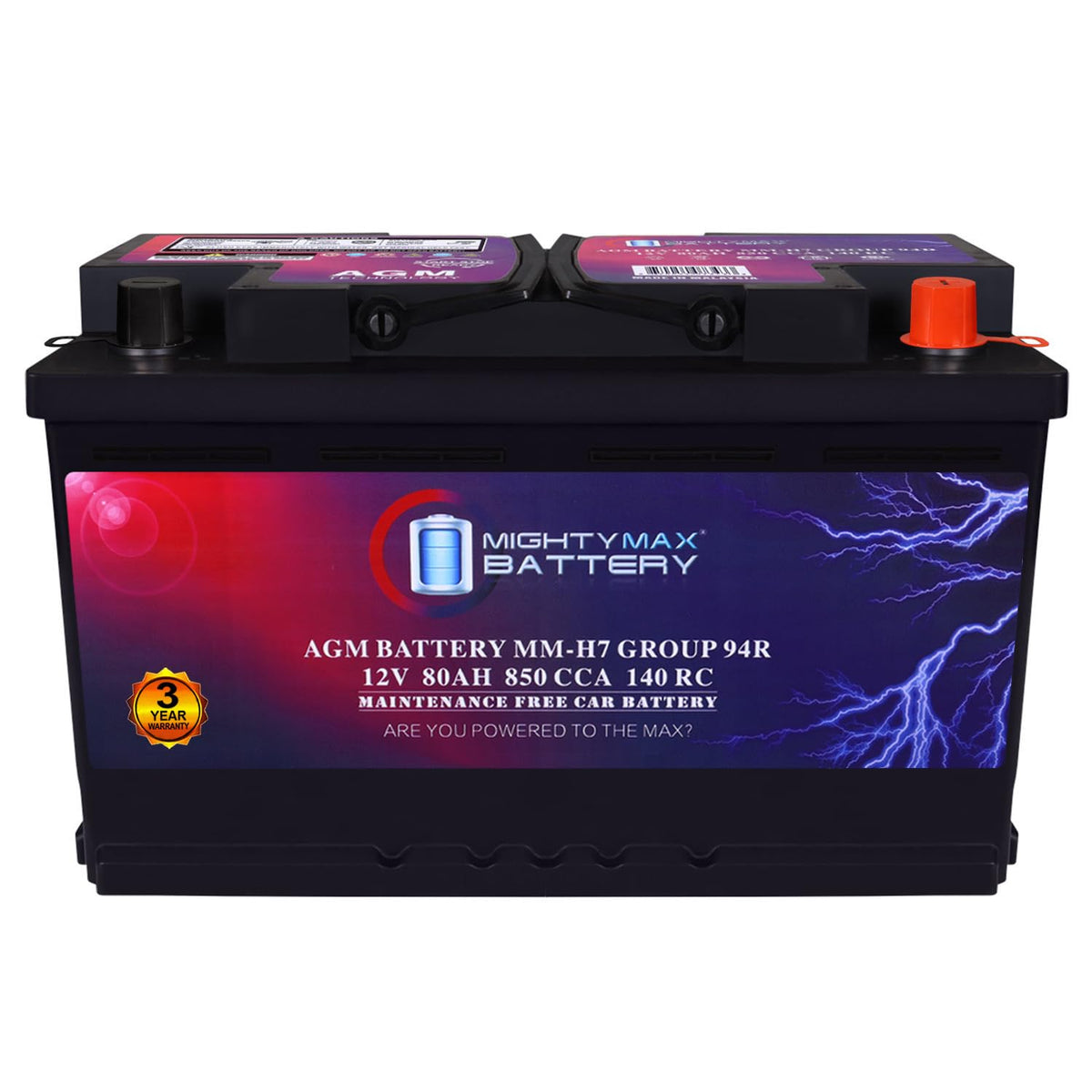 12V 80AH 850 CCA Replacement Battery S728925