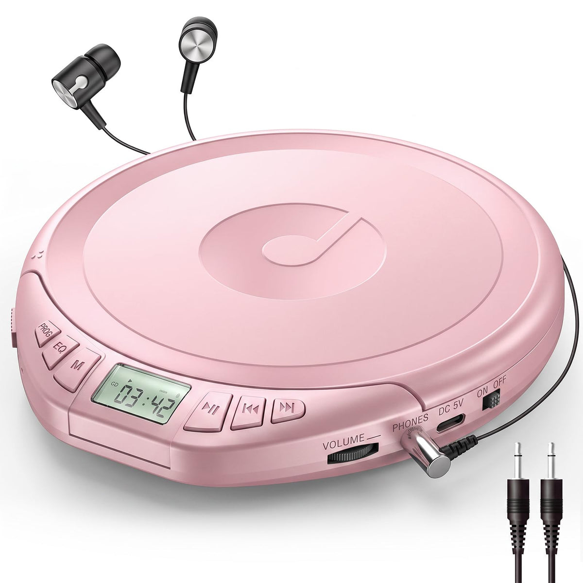 Portable CD Player with Earphones P4570