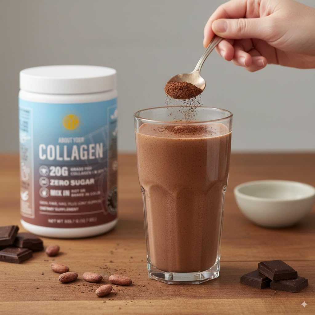 Chocolate Hydrolyzed Type 1&3 Collagen Peptides Powder T44844