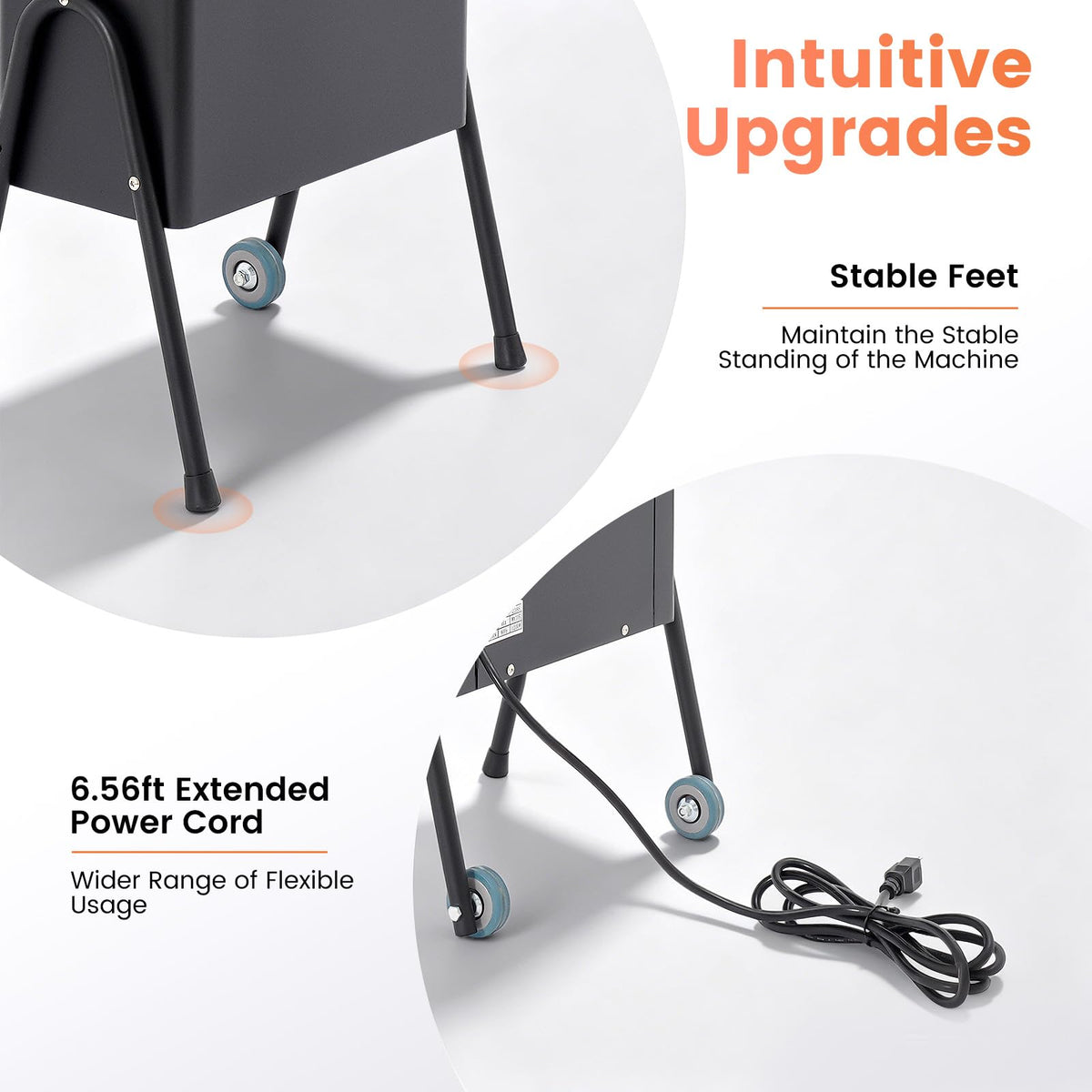 1200W Freestanding Hooded Hair Dryer with Wheels U265311