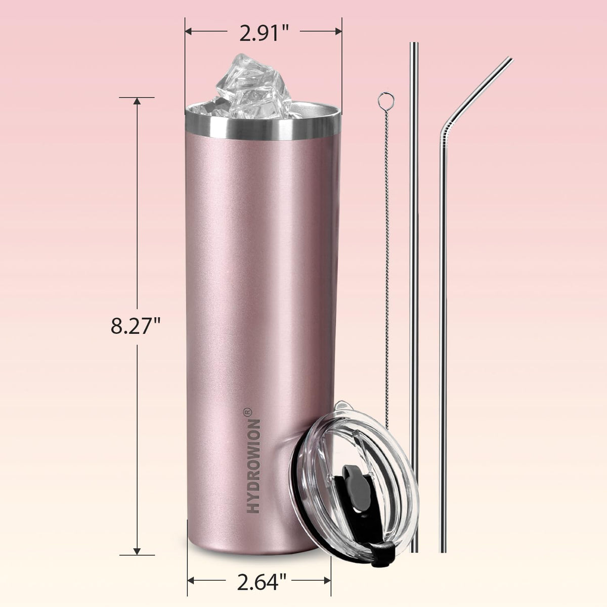 20 oz Insulated Tumbler with Straw Lid H31818