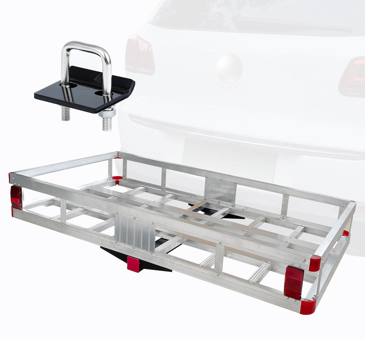 Aluminum Cargo Carrier 500 lb Capacity for 2" Hitches Y80136