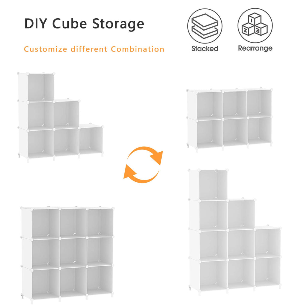White 6 Cube Storage Organizer T5411