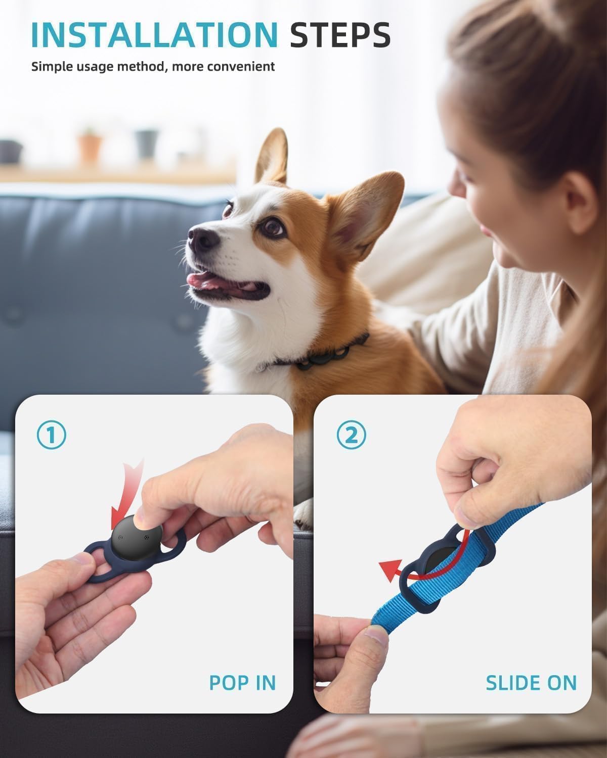 Smart GPS Dog Collar 2 Pack F228982