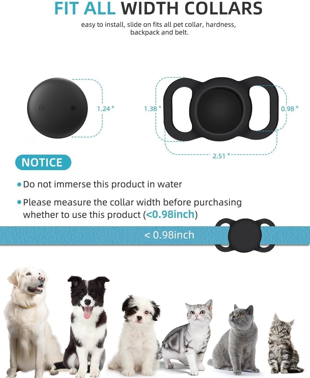 Smart GPS Dog Collar 2 Pack F228982