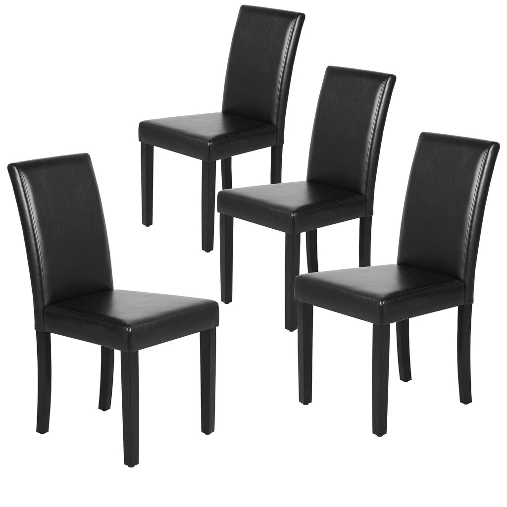 Dining Chairs Set of 4 Upholstered Black H76988