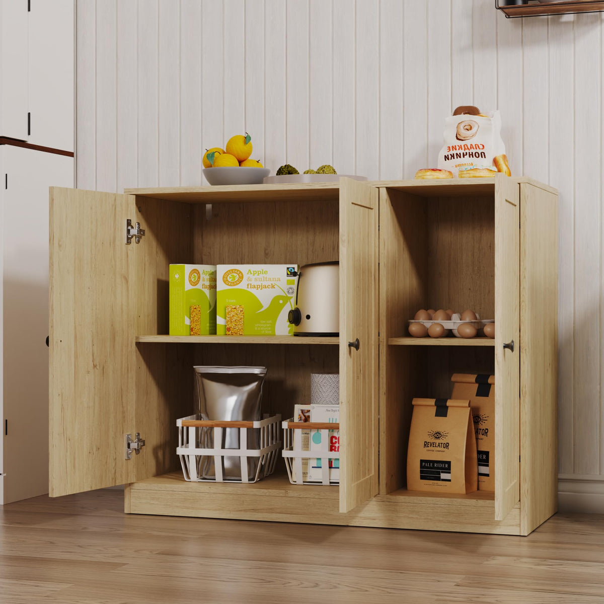 Buffet Cabinet with 3 Doors and Adjustable Shelf P44136