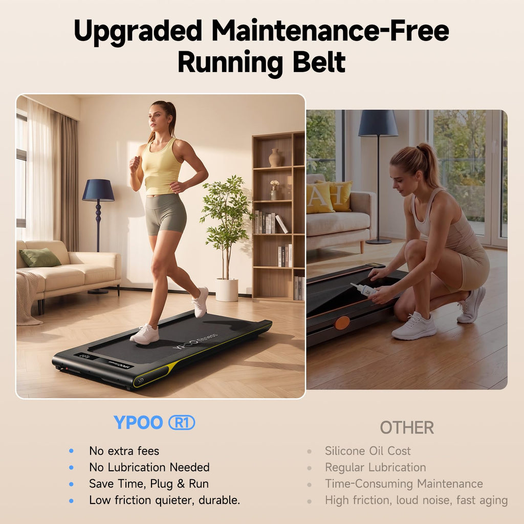 Walking Pad with 14% Incline Under Desk Treadmill H86034