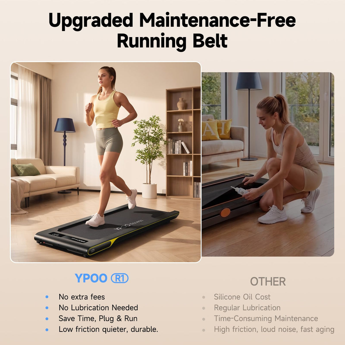 Walking Pad with 14% Incline Under Desk Treadmill H86034