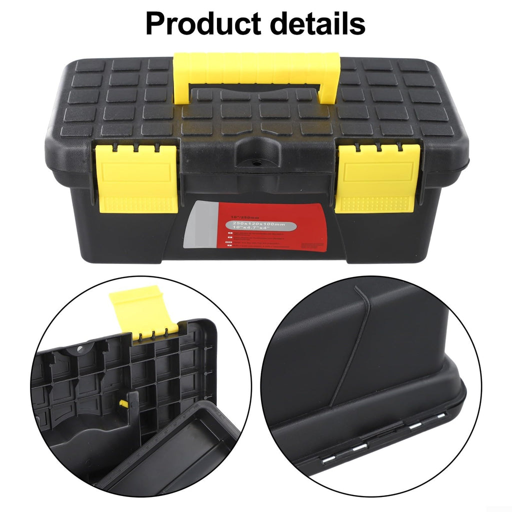 10 Inch Plastic Toolbox with 2-Layer Organization K649905