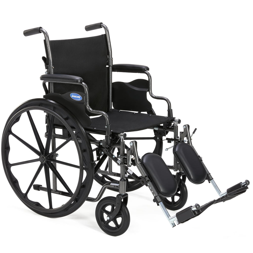 Compact Folding Manual Wheelchair with Swing-Away Footrests X6510