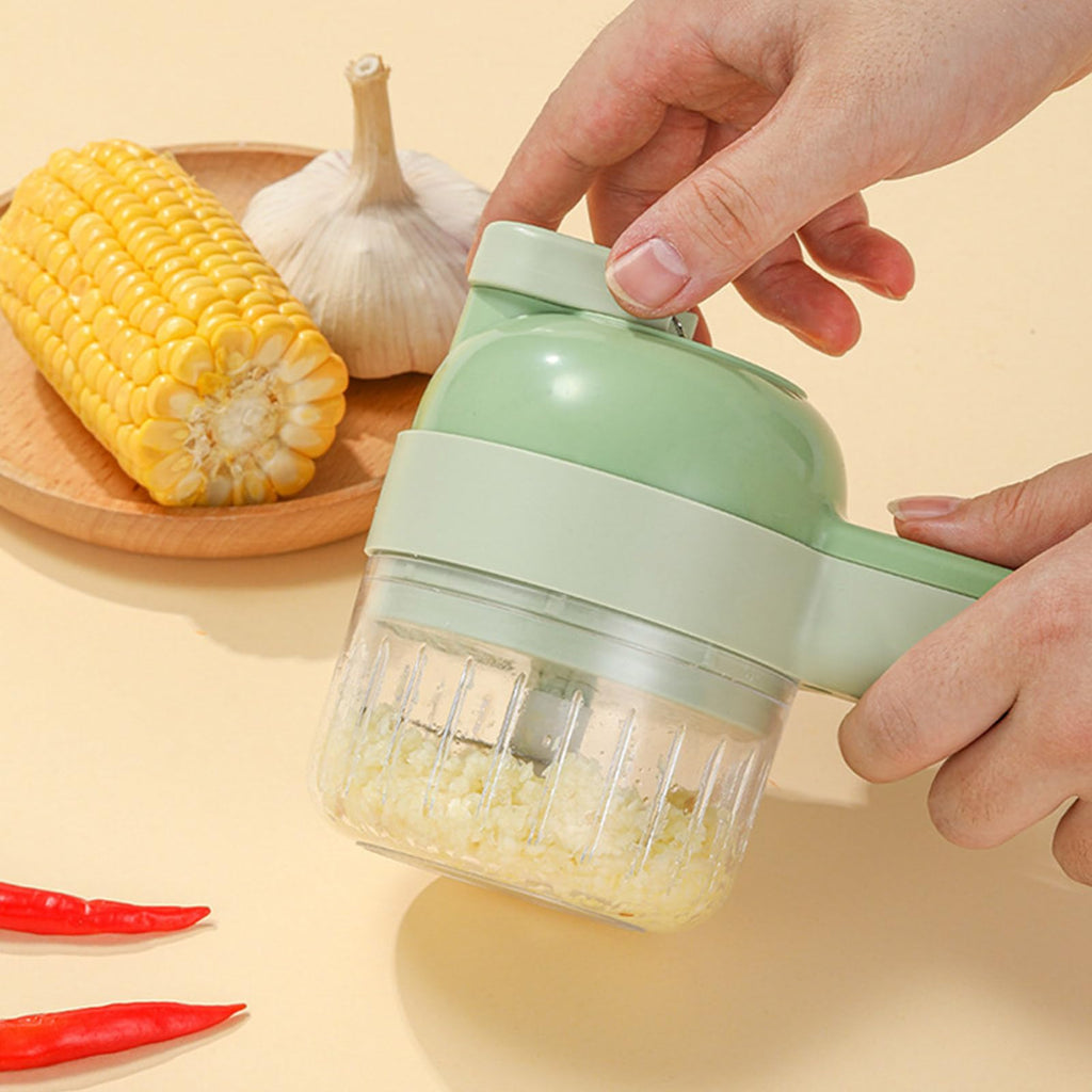 4 in 1 Handheld Electric Vegetable Cutter Set A666