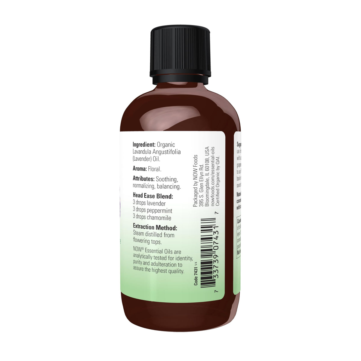 Organic Lavender Steam Distilled Essential Oil 4 fl. oz L93868