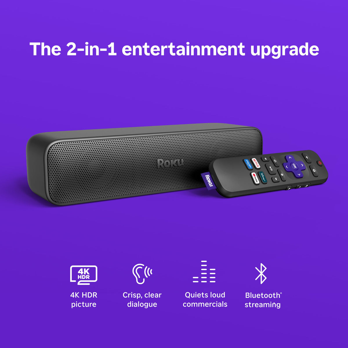 4K Soundbar with Built-in Streaming Device Y91998