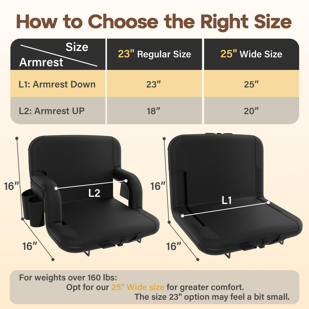Stadium Seat with Back Support J901530