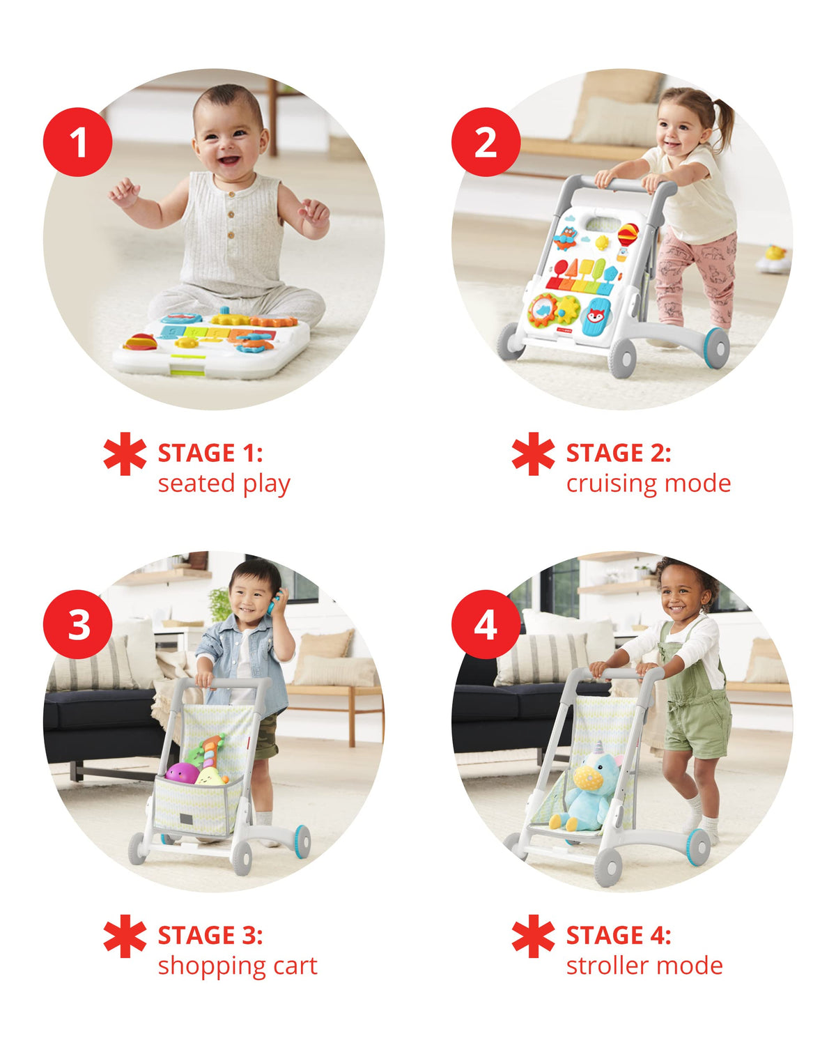 4-in-1 Walker & Crawl Toy H92271