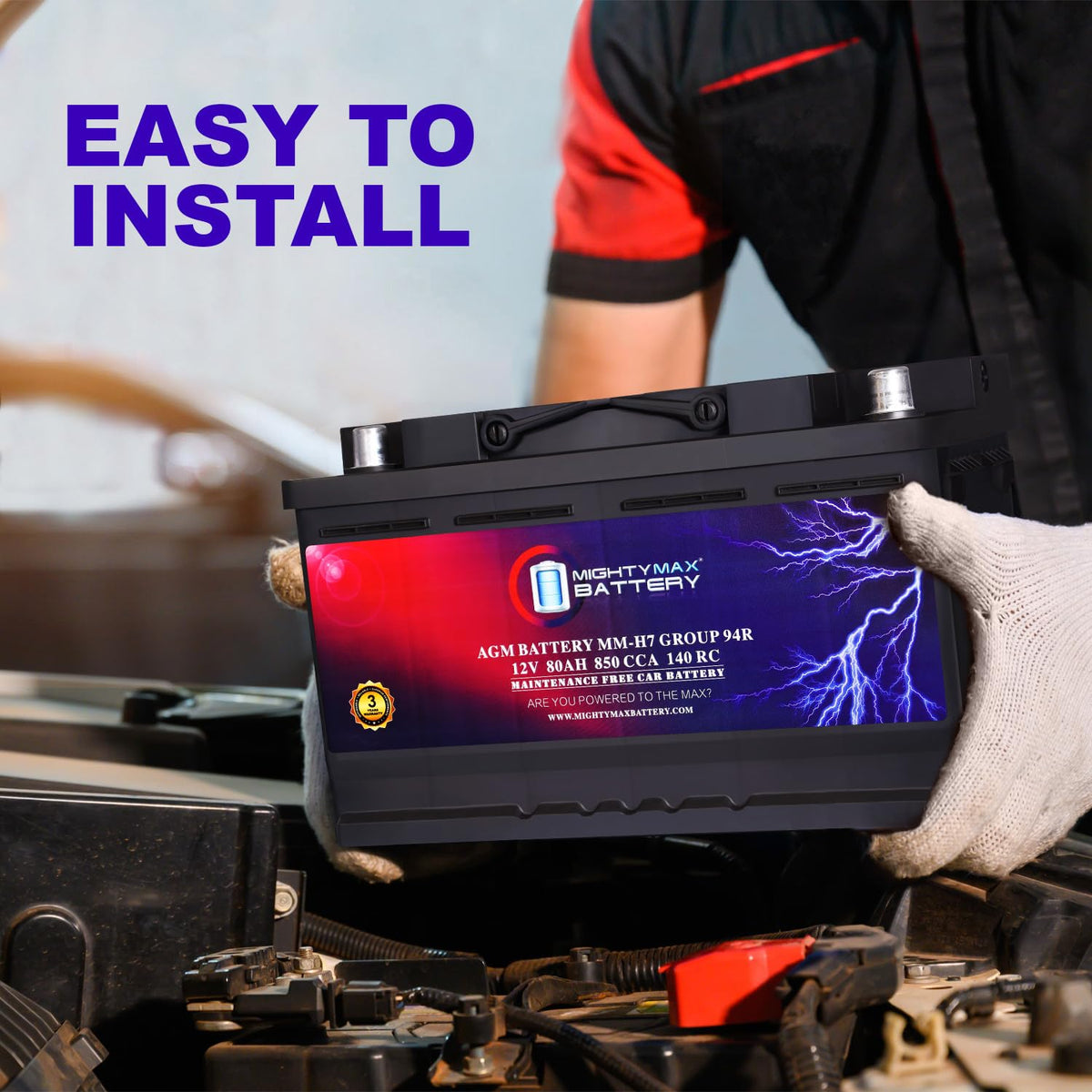 12V 80AH 850 CCA Replacement Battery S728925