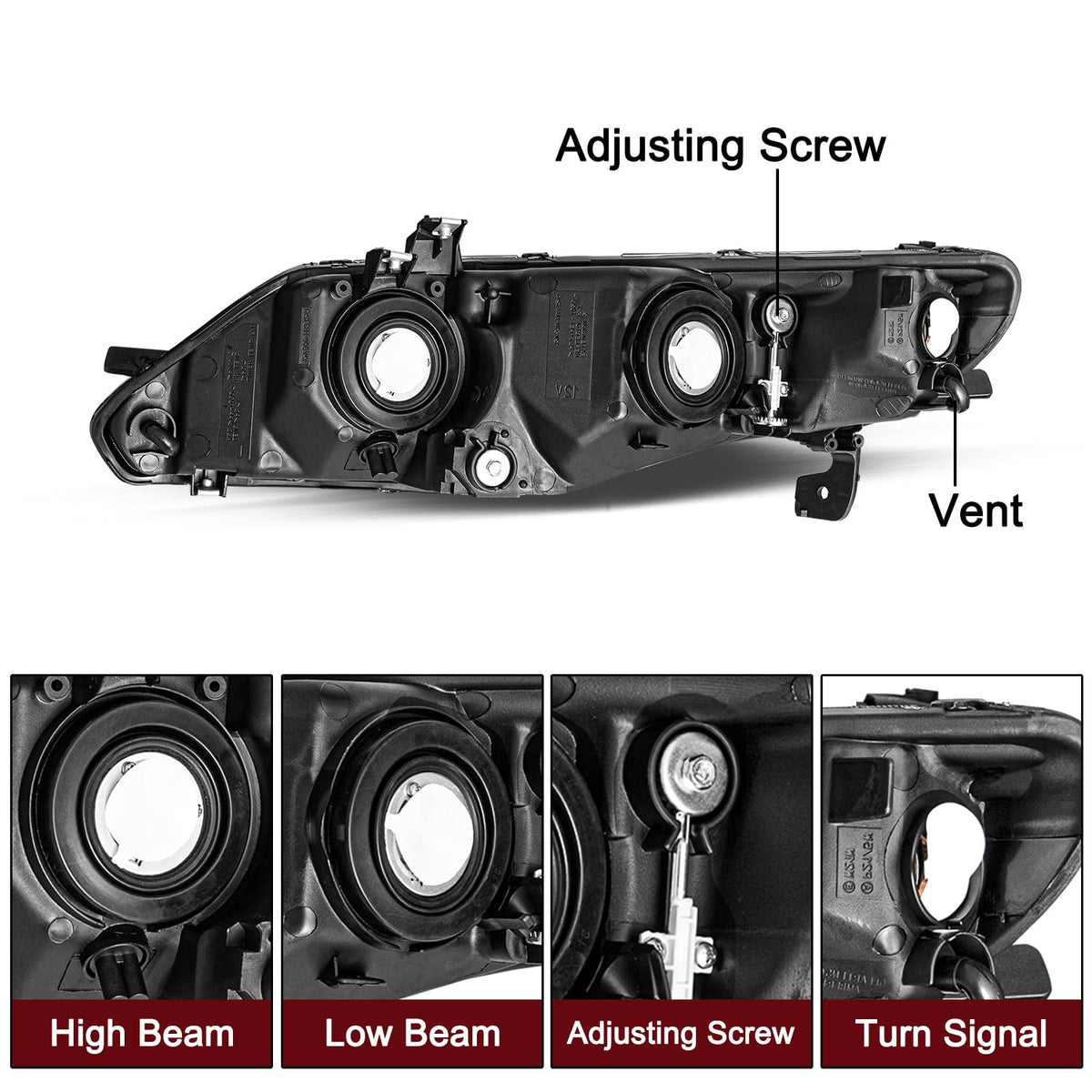 Halogen Headlight Assembly M52683