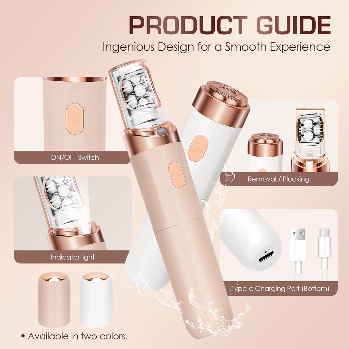 Women Face Epilator Facial Hair Removal X84464