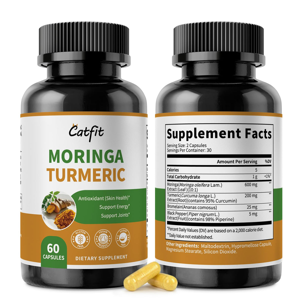 Moringa Capsules 10-in-1 Superfood Supplement B5416