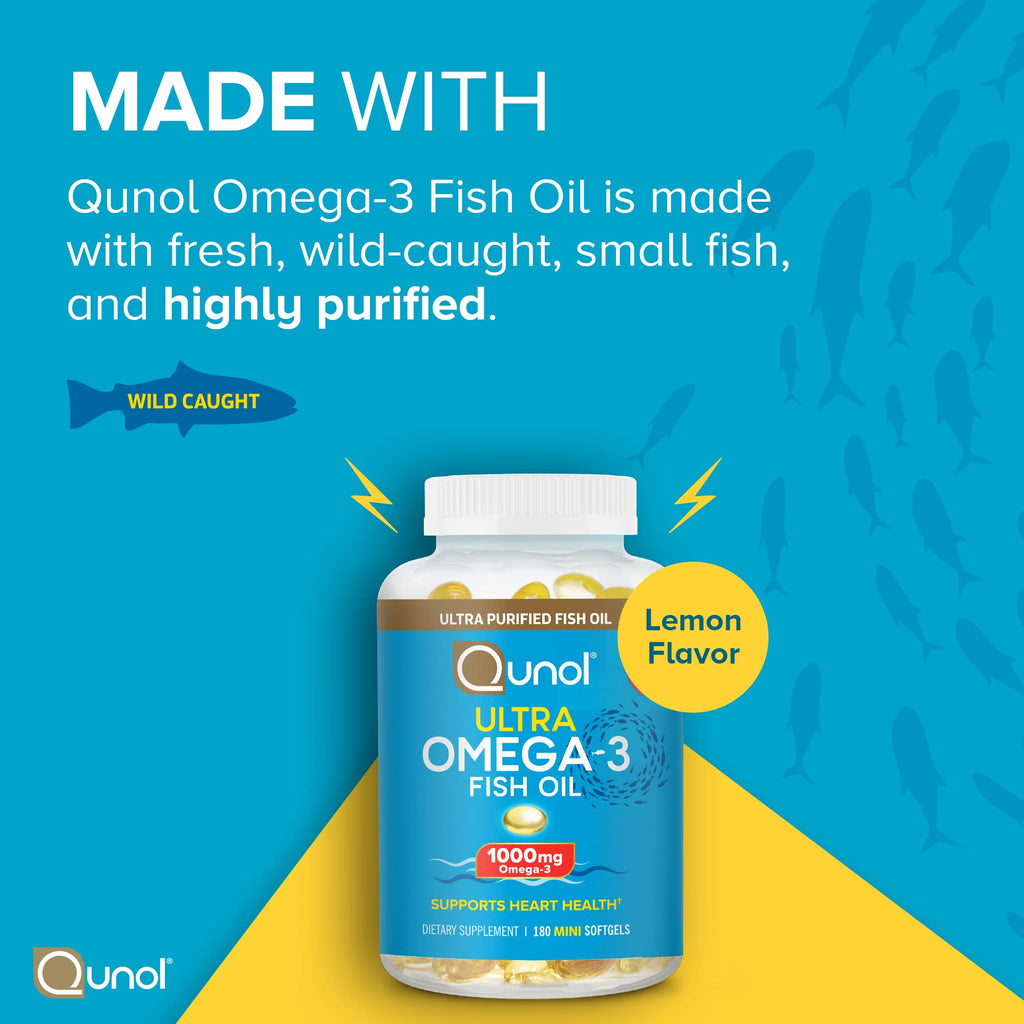 Omega-3 Fish Oil Mini Softgels 1000mg EPA DHA 180ct O51367