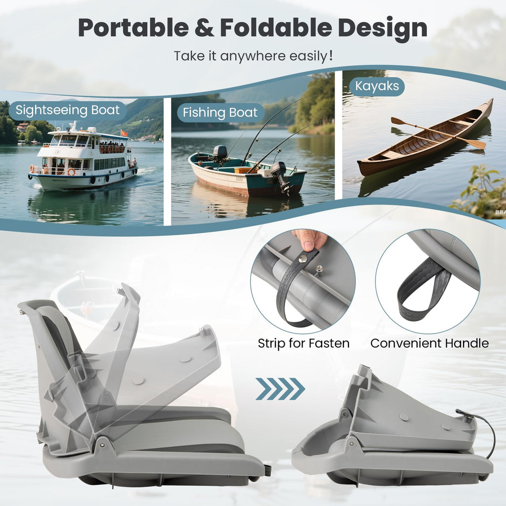Folding Low Back Boat Seats B36014