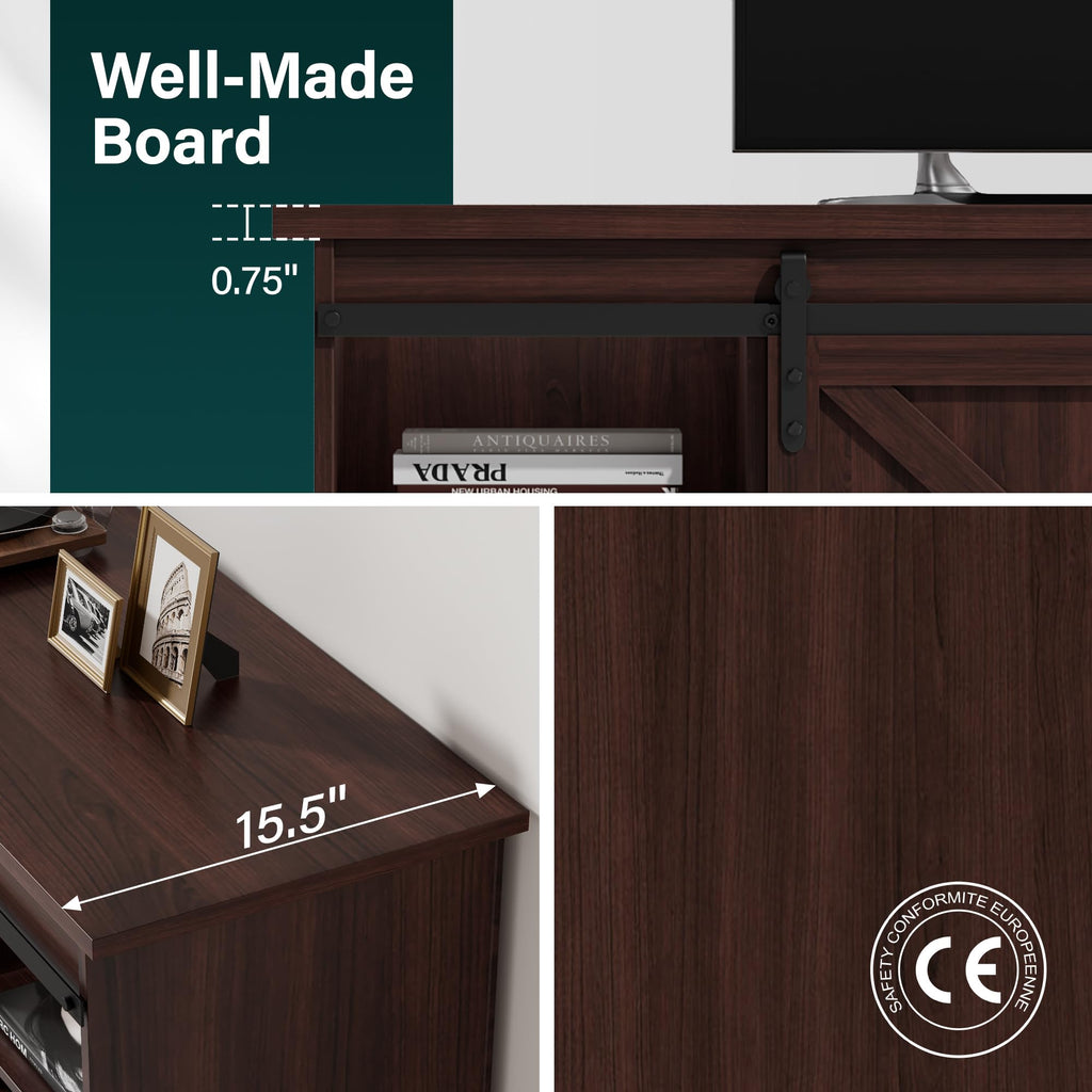 Rustic Oak 4 Drawer TV Stand G204