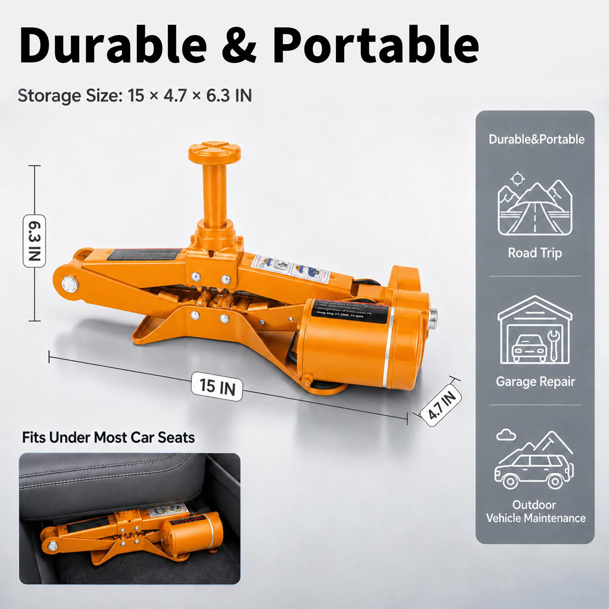 3 Ton 12V Electric Scissor Car Jack W95549