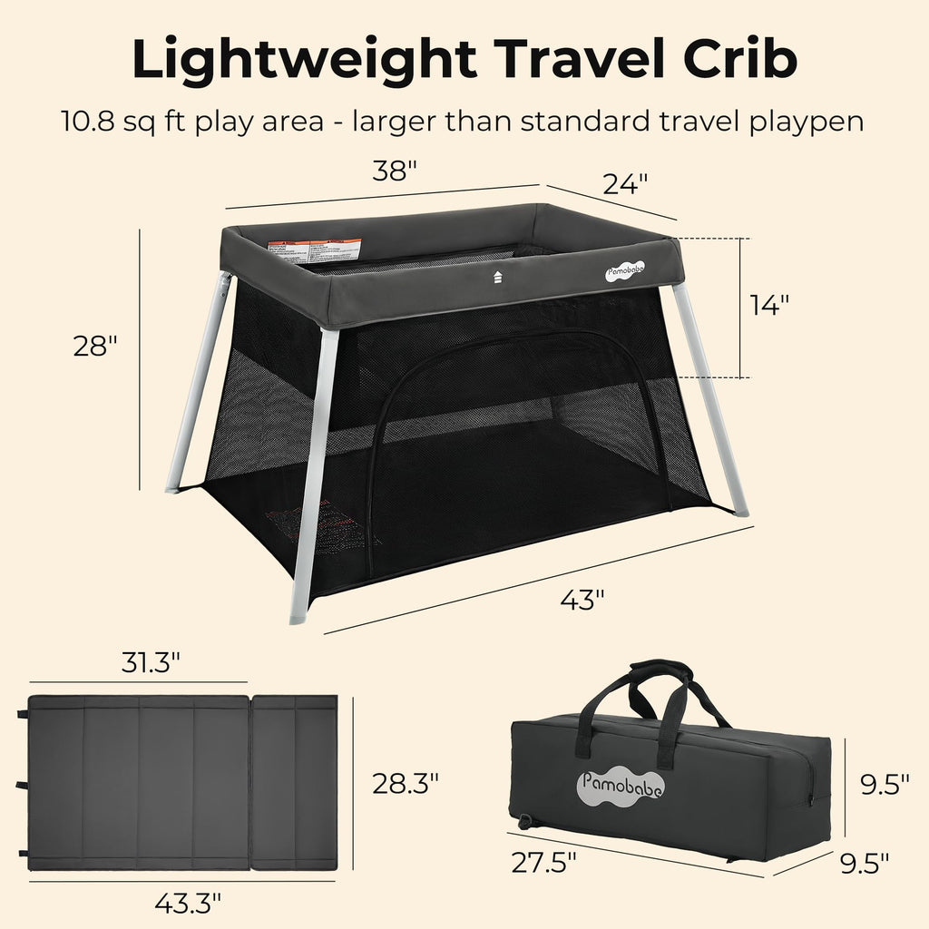 Foldable Portable Playpen with Mattress B9667