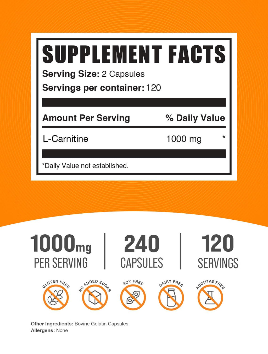 Fish Oil 1000mg Softgels + L-Carnitine Capsules Bundle S520407