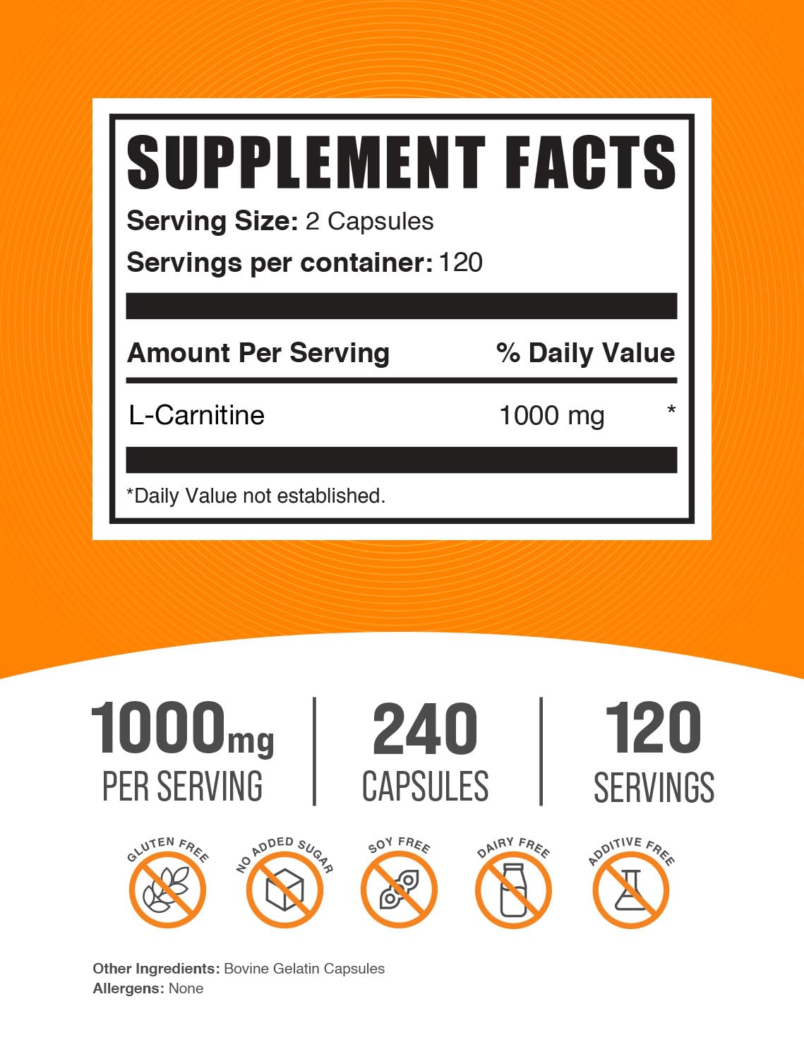 Fish Oil 1000mg Softgels + L-Carnitine Capsules Bundle S520407