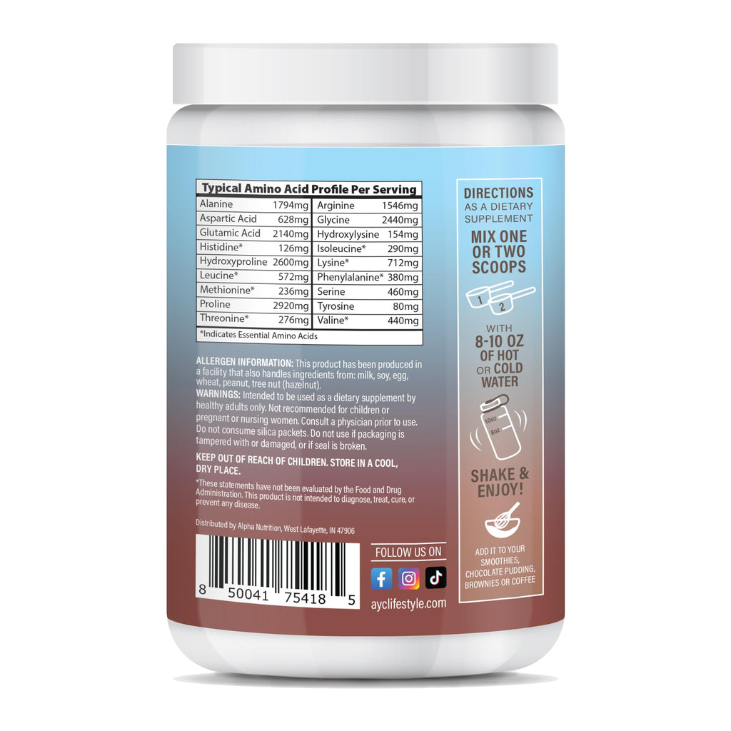 Chocolate Hydrolyzed Type 1&3 Collagen Peptides Powder T44844