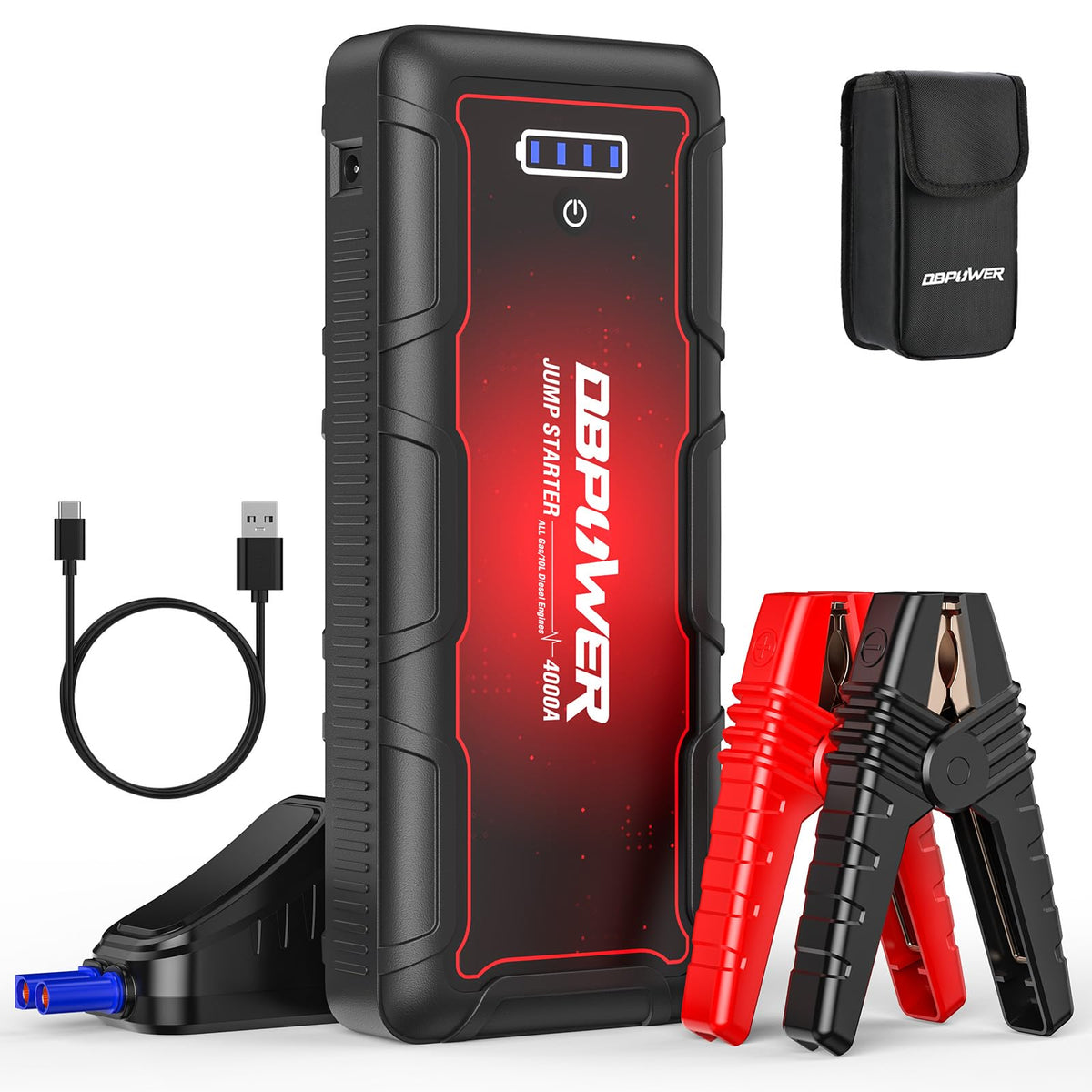 4000A Peak 88.8Wh Portable Car Jump Starter A37735