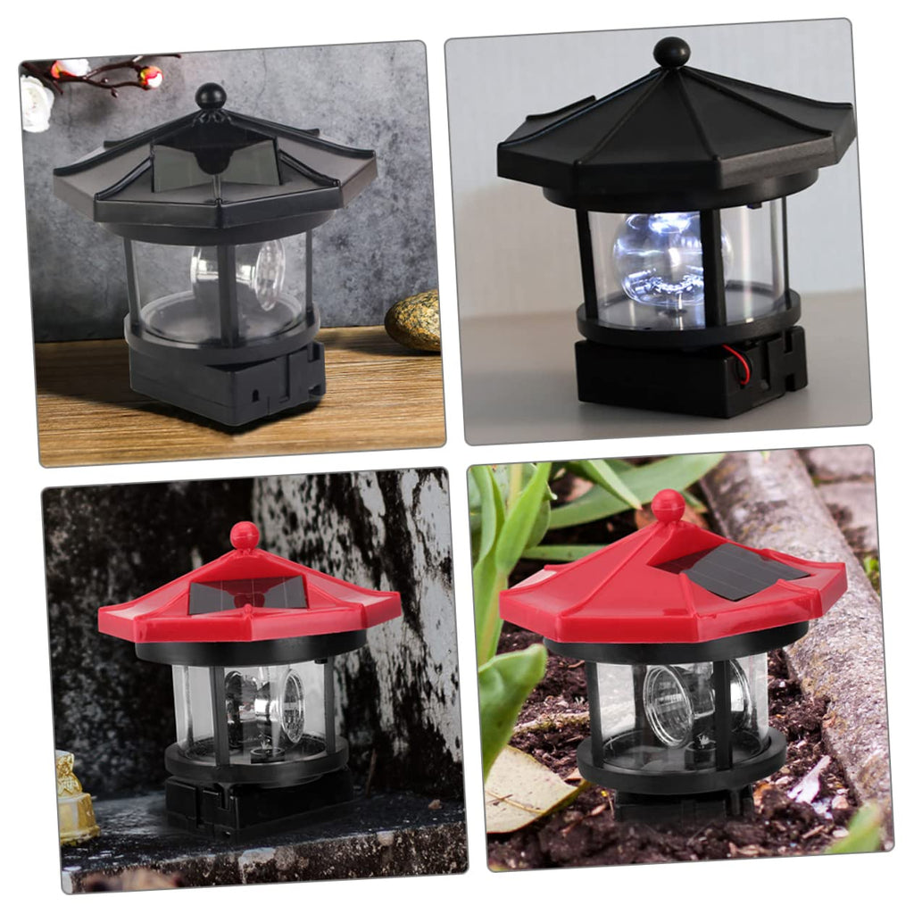 2Pcs Solar Powered Lighthouse Outdoor Garden Light A5813