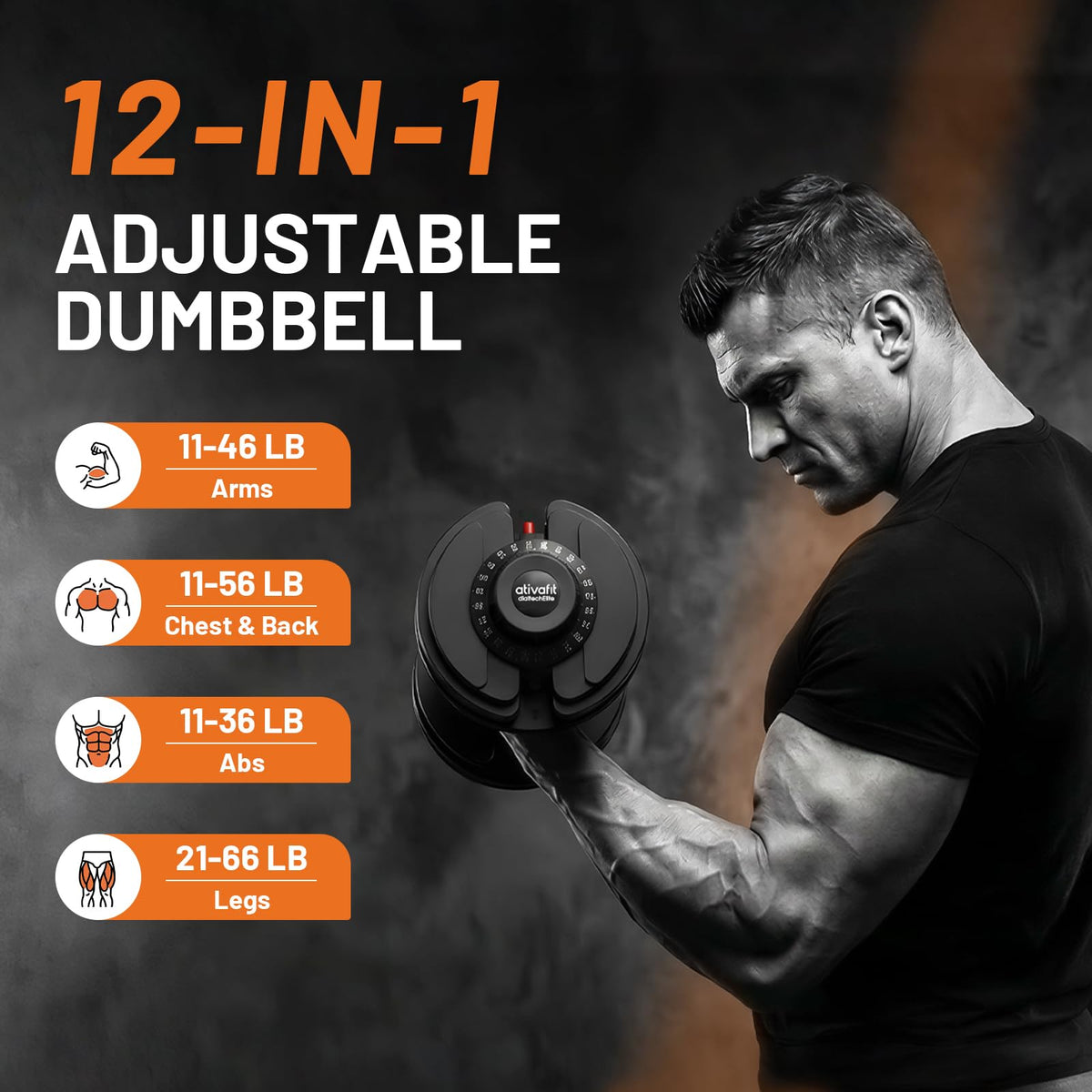 Adjustable Dumbbells Set 5–88LB Y991043