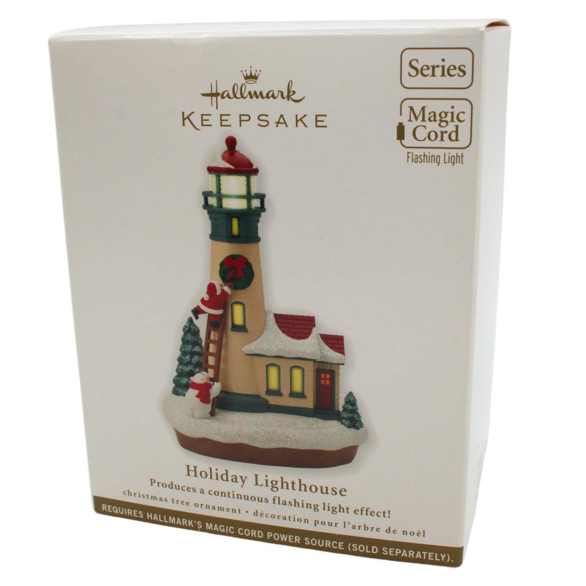 Holiday Lighthouse Ornament R476014
